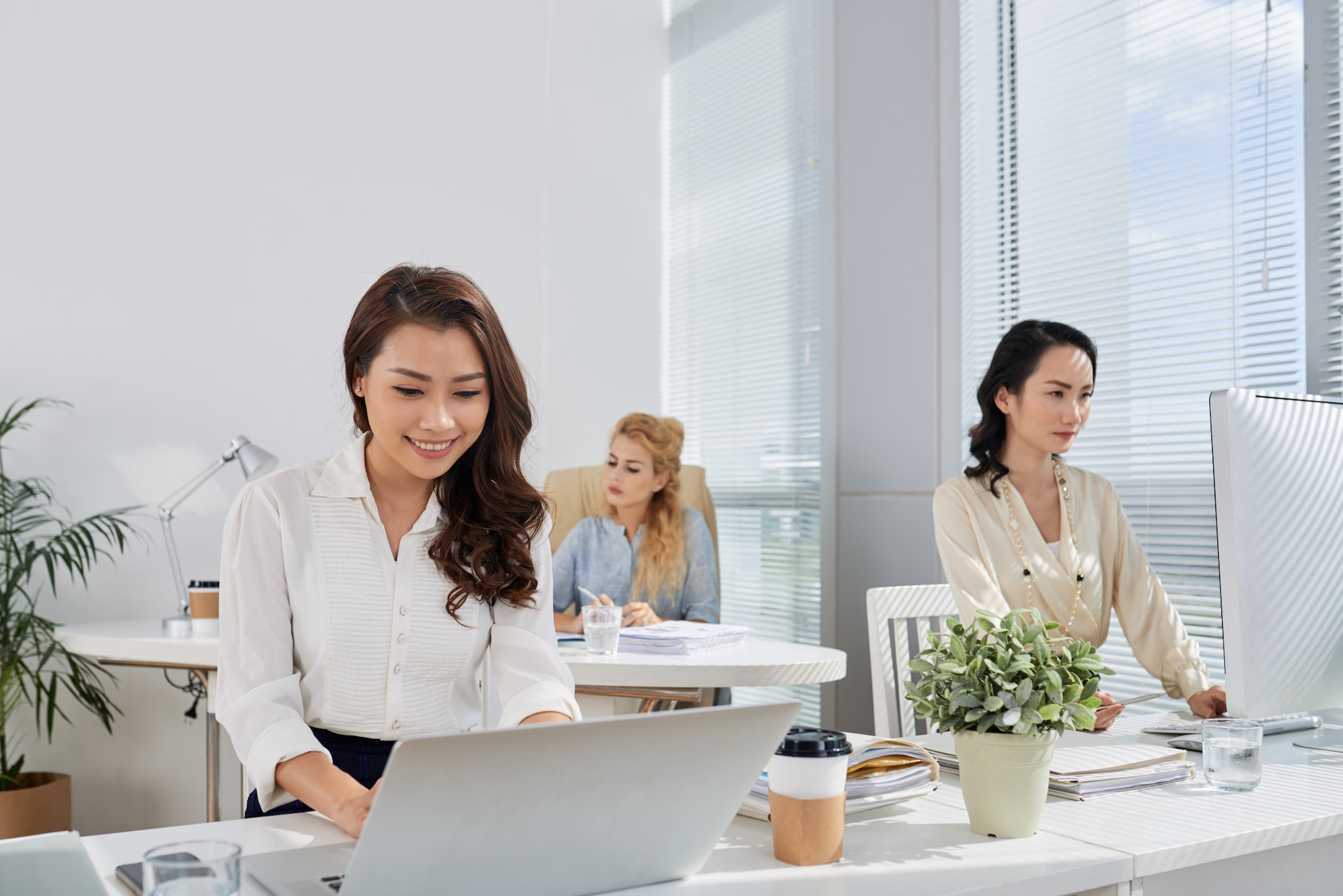 Women working in office